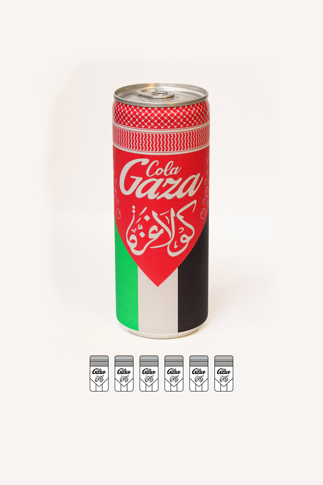 Gaza Cola Original: Embalagem de 6 unidades