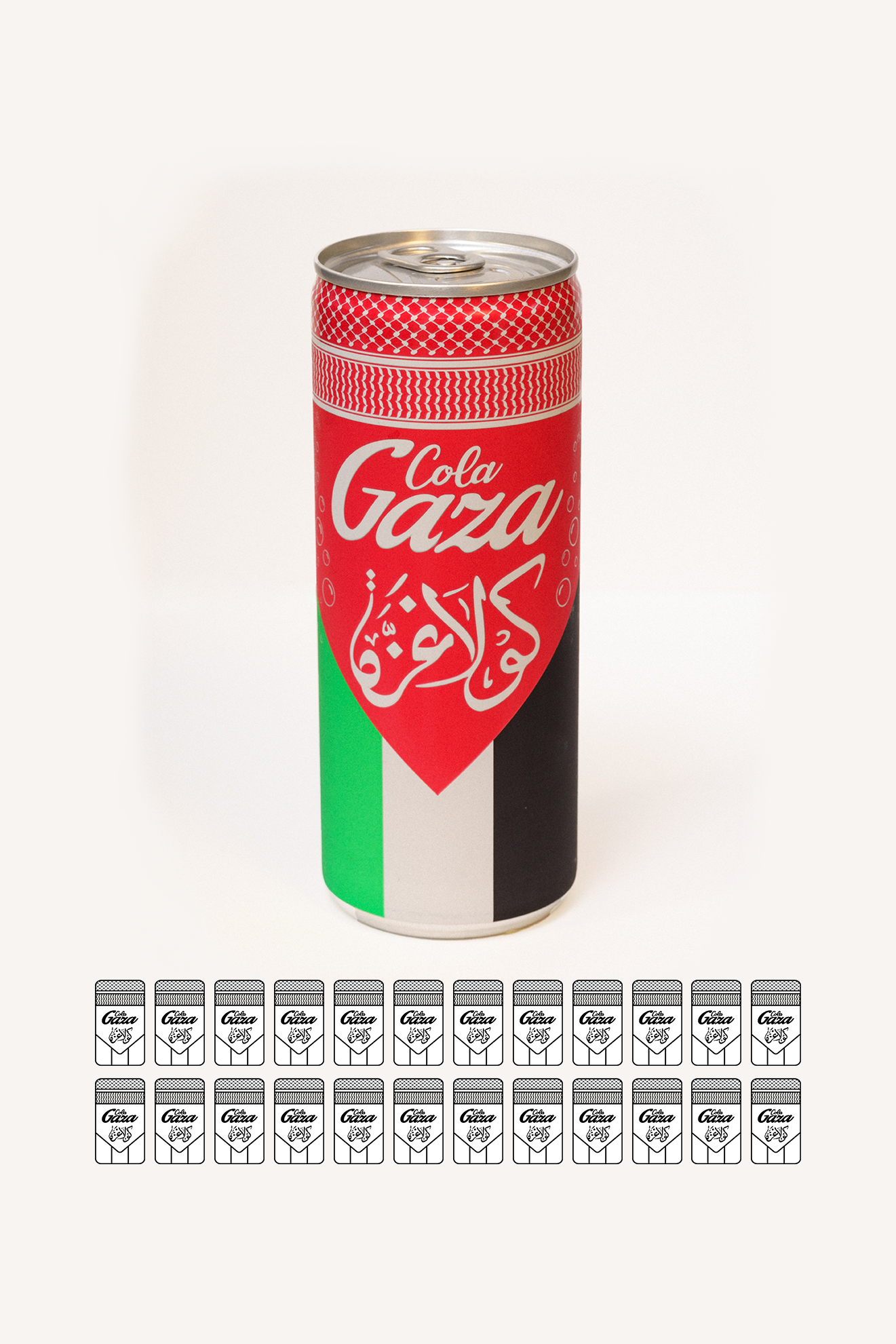 Gaza Cola Original: Embalagem com 24 unidades